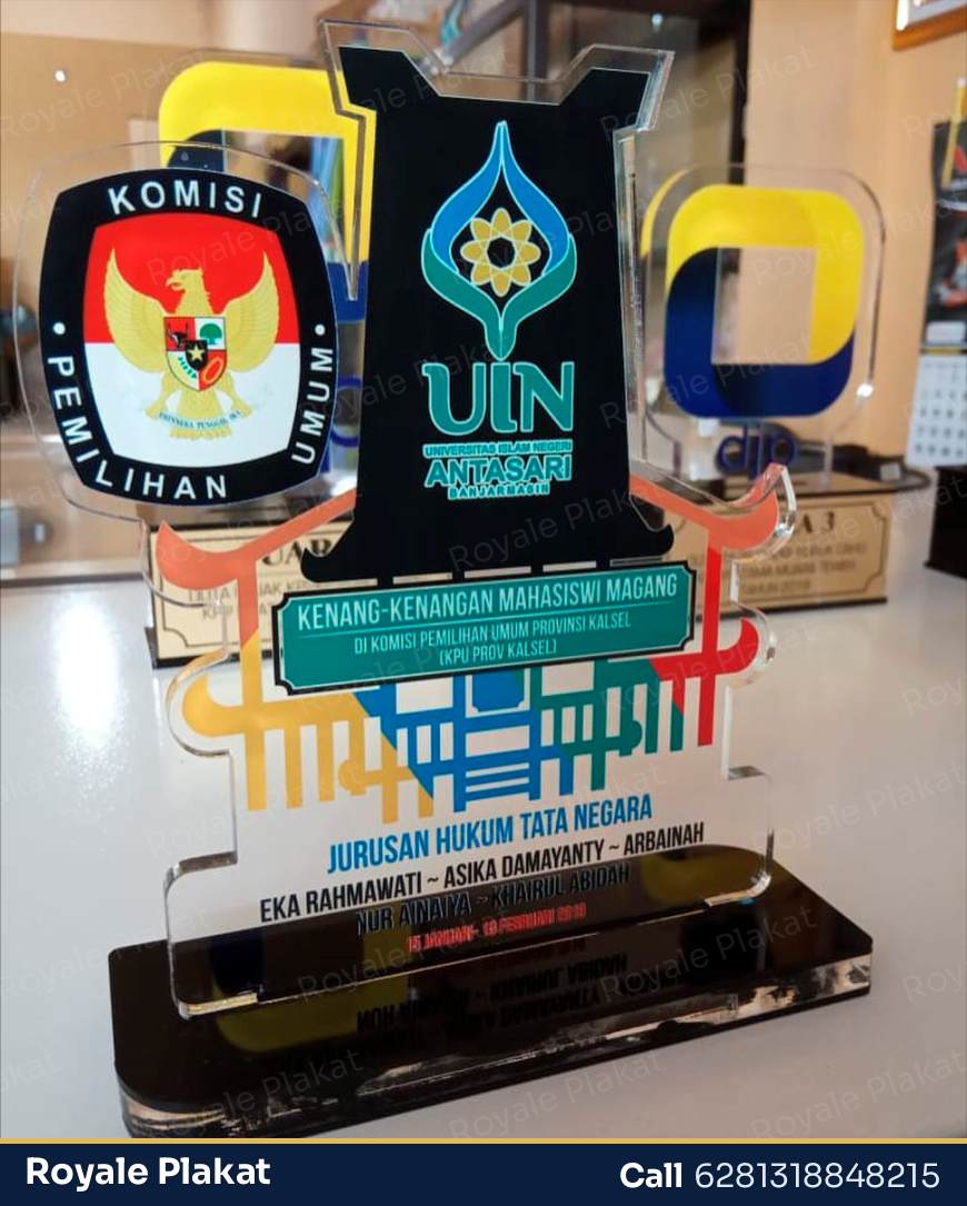 Pin Akrilik Logo Pemerintah - Royale Plakat